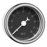 Glowshift Black Classic Series 18V Voltmeter Voltage Vintage Gauge Kit. Fixed Price $62.99.