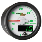 Maxtow 52MM White Double Vision 30 Psi Diesel Fuel Pressure Gauge MT-WDV11. Fixed Price $119.99.