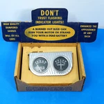 Nos Vintage Dual Combo Oil / Amp Hotrod Gauges 60S Era Accessory Nice!. Fixed Price $79.99.