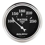 Autometer 1737 Old Tyme Black Air-code Water Temperature Gauge 100-250F 2-1/16". Fixed Price $65.80.