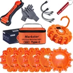 Led Road Flares 6 Pack Emergency Kit, Usb Recharge Amber Flare.... Fixed Price $71.51.