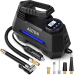 12V Tire Inflator Air Compressor Auto Pump W/ Gauge Led Light 9.8FT Cord Blue. Fixed Price $46.97.