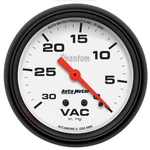 Autometer 5884 Phantom Series 2-5/8" Vacuum Gauge, 0-30 In Hg. Fixed Price $129.94.
