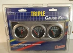 Triple Gauge Black Face Oil Pressure Water Temp Amp Make Waves Superpro #5015. Fixed Price $34.99.