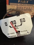 Vintage Ac Service Part Oil Gauge 1507522 Olds 51 Super 88 All Nos. Fixed Price $27.00.