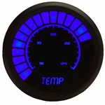 2 1/16" Universal Analog Water Temperature Gauge Blue Leds Black Bezel Us Made. Fixed Price $70.75.