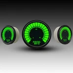 Intellitronix Green Led Bargraph Air-fuel Gauge Black Faceplate / Bezel. Fixed Price $98.97.