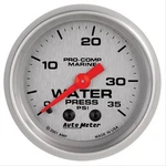 Autometer 200772-33, Pro-comp Marine. Water Pressure Gauge, 0-35 Psi, Each. Fixed Price $72.99.