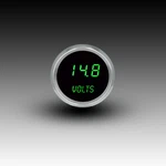Intellitronix Green Led Voltmeter Gauge - Black Faceplate With Chrome Bezel. Fixed Price $92.97.