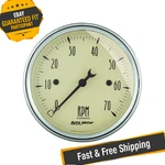 Auto 1898 Antique Beige 3-1/8" In-dash Tachometer Gauge, 0-7000 Rpm. Fixed Price $200.48.