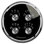 Auto Meter 2012 Black Diamond Quad Gauge 5 Electrical Fuel Level (0-90 Ohms) Oil. Fixed Price $276.29.