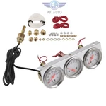 Chrome 2'' 52MM Mechanical Triple Gauge Set Water Temp Oil Pressure Volt Meter. Fixed Price $25.83.