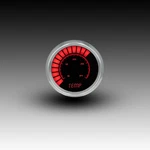 Intellitronix Red Led Bargraph Water Temp Gauge - Black Faceplate / Chrome Bezel. Fixed Price $108.97.