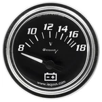 Equus Voltmeter Gauge 7268; 7000 Series 8-18 Volts In. Electric, Black. Fixed Price $28.81.