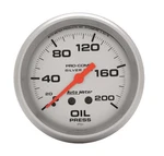 Auto Meter Pro Comp 2-5/8IN Silver Liq-fill Oil 0-200 Psi. Fixed Price $136.00.
