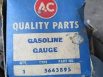 Nos Ac Delco Fuel Gauge 5643895 1962 Olds. Fixed Price $90.00.