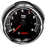 6 Volt Positive Or Negative Ground Bosch Tachometer Black Face. Fixed Price $184.00.
