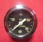 Vintage Stewart Warner 2-1/8" 80 Psi Mechanical Oil Pressure Gauge Gasser. Fixed Price $50.00.