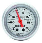 Auto Meter 4301 Ultra-lite Vacuum Boost Mechanical Gauge 1/16 In.hg/ 20 Psi. Fixed Price $91.00.