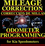 Kia Speedometer Instrument Gauge Cluster Mileage Odometer Programming. Fixed Price $99.00.