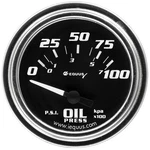 Equus Oil Pressure Gauge 7264; 7000 Series 0-100PSI In. Electric, Black/chrome. Fixed Price $60.92.