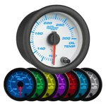 Glowshift Engine Oil Temp Gauge Kit W/ Sensor Sending Unit, White 7 Color. Fixed Price $58.99.