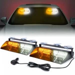 Xprite Led Windshield Visor Strobe Light Emergency Hazard Warning White Amber. Fixed Price $27.99.
