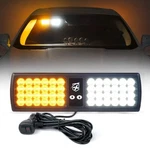 24W Smd Led Sun Visor Shield Strobe Light Truck Emergency Warning White Amber. Fixed Price $20.25.