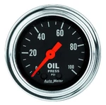 Autometer 2421 Traditional Chrome Oil Pressure Gauge, 2-1/16", 100 Psi,. Fixed Price $100.44.
