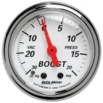 Autometer 1372 Arctic White Mechanical Boost Vacuum Gauge. Fixed Price $107.68.