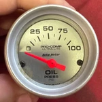 Auto Meter 4327 Ultra Lite Pro Comp Oil Pressure Gauge Electric 0-100 Psi 1/16. Fixed Price $40.00.
