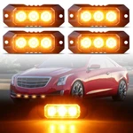 Raryloy 3-LED Surface Mount Strobe Lights For Trucks Car Vehicle Mini Grille Fla. Fixed Price $47.98.