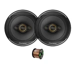 Pair (qty 2) Of Pioneer 6.5" 350W Speakers With Feet 16 Gauge Wire. Fixed Price $103.49.