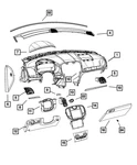 Genuine Mopar Clock 68225095AD. Fixed Price $137.20.