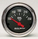 Autometer 2542 Traditional Chrome Oil Temperature Gauge, 2-1/16", 100-250 F,. Fixed Price $90.03.