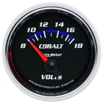 Autometer Cobalt 52MM 8-18 Volts Short Sweep Electric Voltmeter Gauge. Fixed Price $75.00.
