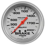 Autometer 4426 Ultra-lite Brake Pressure Gauge, 2-5/8", 2000 Psi, Mechanical. Fixed Price $161.15.