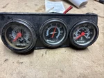 Vintage 80'S Suntune Triple Gauge Kit Temperature Amps Oil Pressure CP7995. Fixed Price $15.00.