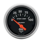 Autometer Sport-comp 52MM 0-100 Psi Electronic Oil Pressure Gauge 3327. Fixed Price $140.13.