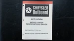 Chrysler Outboard Model 5H005 Temperature Gauge Parts Catalog OB2900 1978. Fixed Price $24.99.