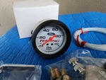 Ford Racing White Oil Gauge 2 5/8" Mustang Saleen Foxbody Cobra 5.0 Nos. Fixed Price $395.00.