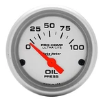 Auto Meter 4327 Ultra-lite Electric Oil Pressure Gauge 2-1/16" (52MM) 0-100 Psi. Fixed Price $104.00.