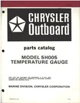 1978 Chrysler Outboard 5H005 Temperature Gauge Parts Catalog OB-2900-GOOD. Fixed Price $18.09.