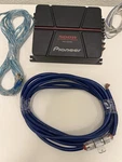 Pioneer GM-A3702 500W Car Amplifier + Wiring Kit Power Cable. Fixed Price $45.00.