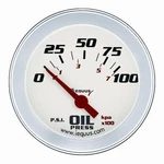 Equus 8464 2 5 Electric Oil Pressure Gauge White With Aluminum Bezel. Fixed Price $112.19.