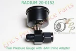 Radium 20-0152 Fuel Pressure Gauge 0-100 Psi + 0-6.8 Bar W/ -6AN Inline Adapter. Fixed Price $67.66.