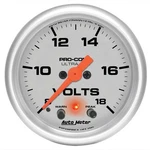 Auto Meter 2-1/16IN U/l Volt Gauge W/peak & Warning. Fixed Price $195.74.
