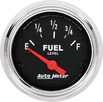 Auto Meter Traditional Chrome 2-1/16" Short-sweep 0-90 Ohm Electric Fuel Level. Fixed Price $80.99.