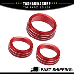Piece Of 3 Ac Knobs Decals Radio Switch Cover For Dodge Durango 2014-20. Fixed Price $16.85.