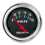 Autometer 2592 Traditional Chrome Voltmeter Gauge, 2-1/16 In., Electrical. Fixed Price $63.99.
